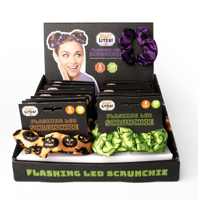 Spooky LITES! Flashing LED Scrunchies