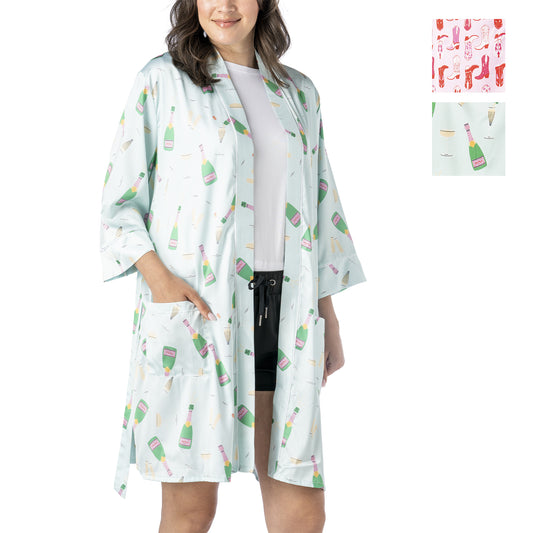 Boots & Bubbles Satin Robes