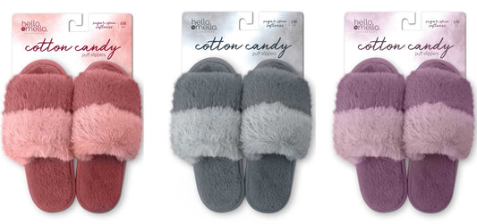 Cotton Candy Puff Slippers