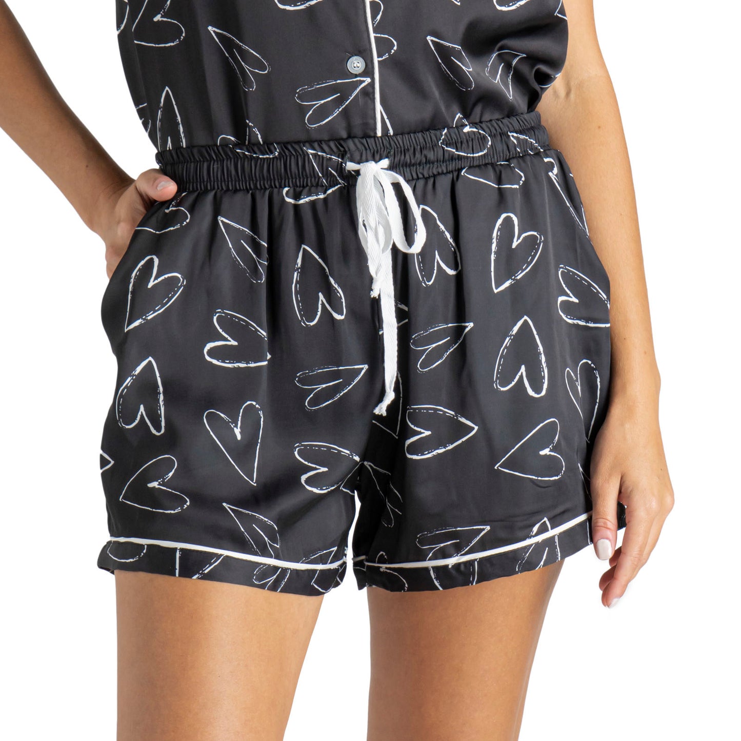 Beauty Sleep Satin Pajama Shorts