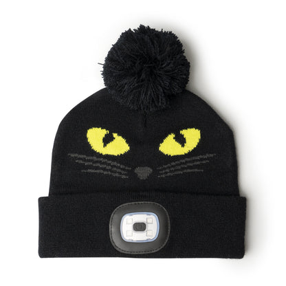 Halloween Kids Rechargeable LED Pom Hat