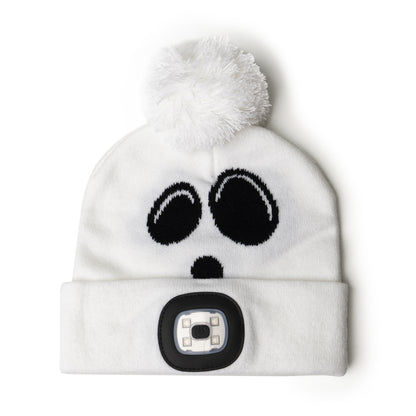Halloween Kids Rechargeable LED Pom Hat