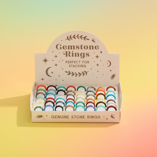 Gemstone Stacking Rings