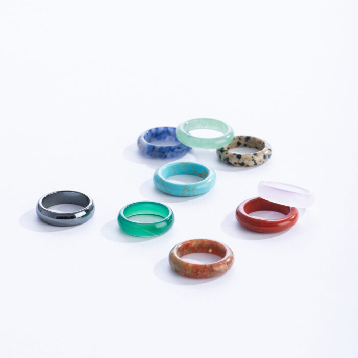 Gemstone Stacking Rings