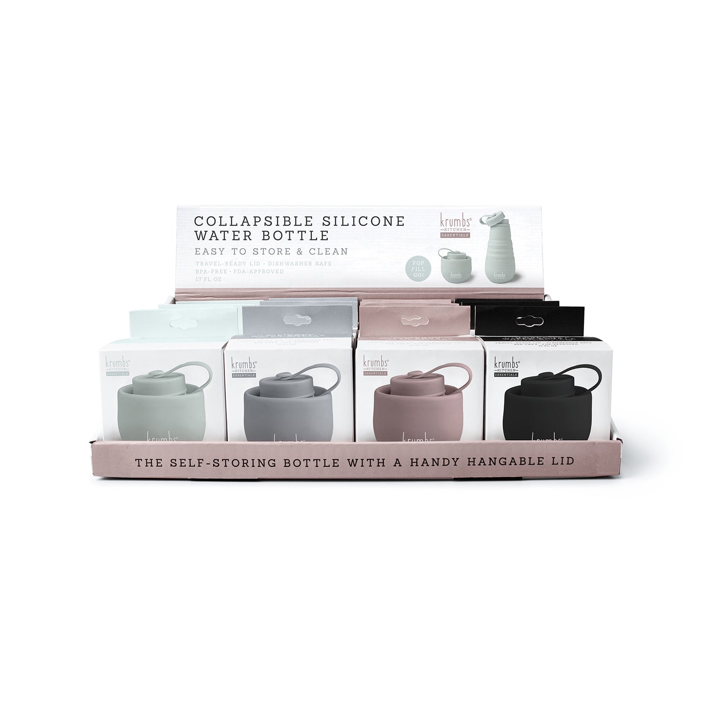Essentials Collapsible Silicone Water Bottle