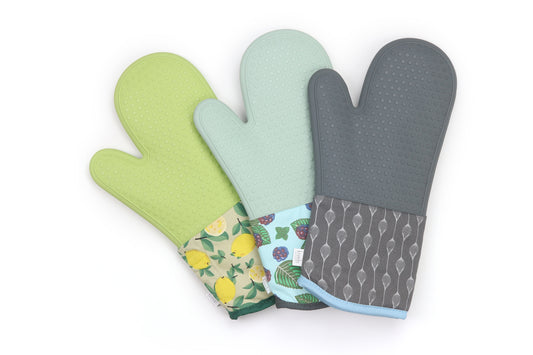 Farmhouse Silicone Oven Mitts
