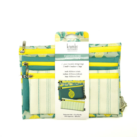 Farmhouse Fresh Zips Reusable Storage Bags