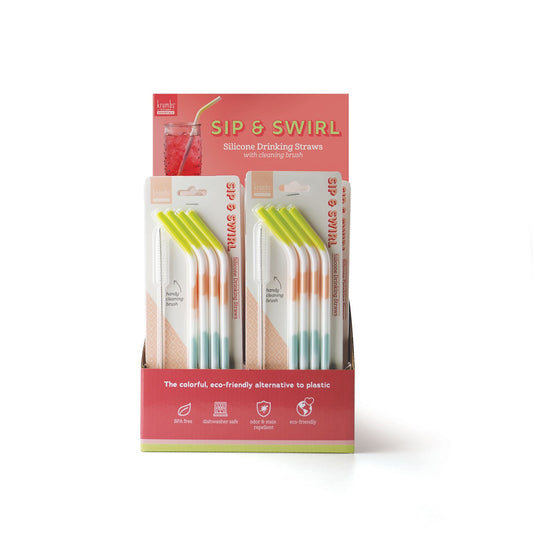 Tye Dye Silicone Straws