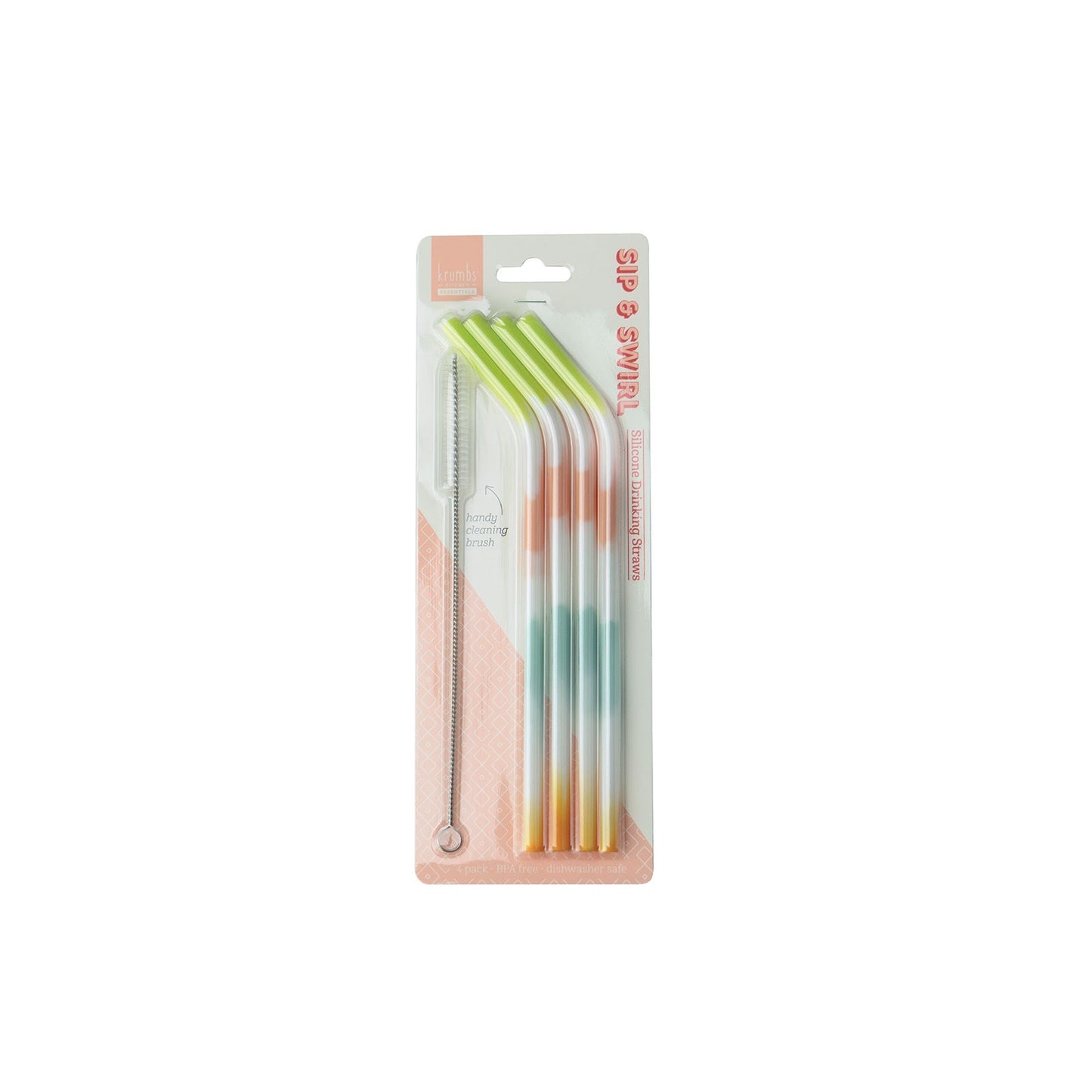 Tye Dye Silicone Straws