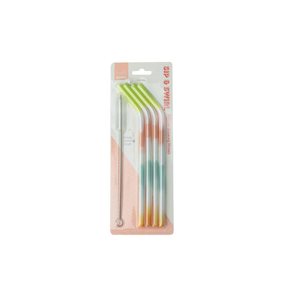 Tye Dye Silicone Straws