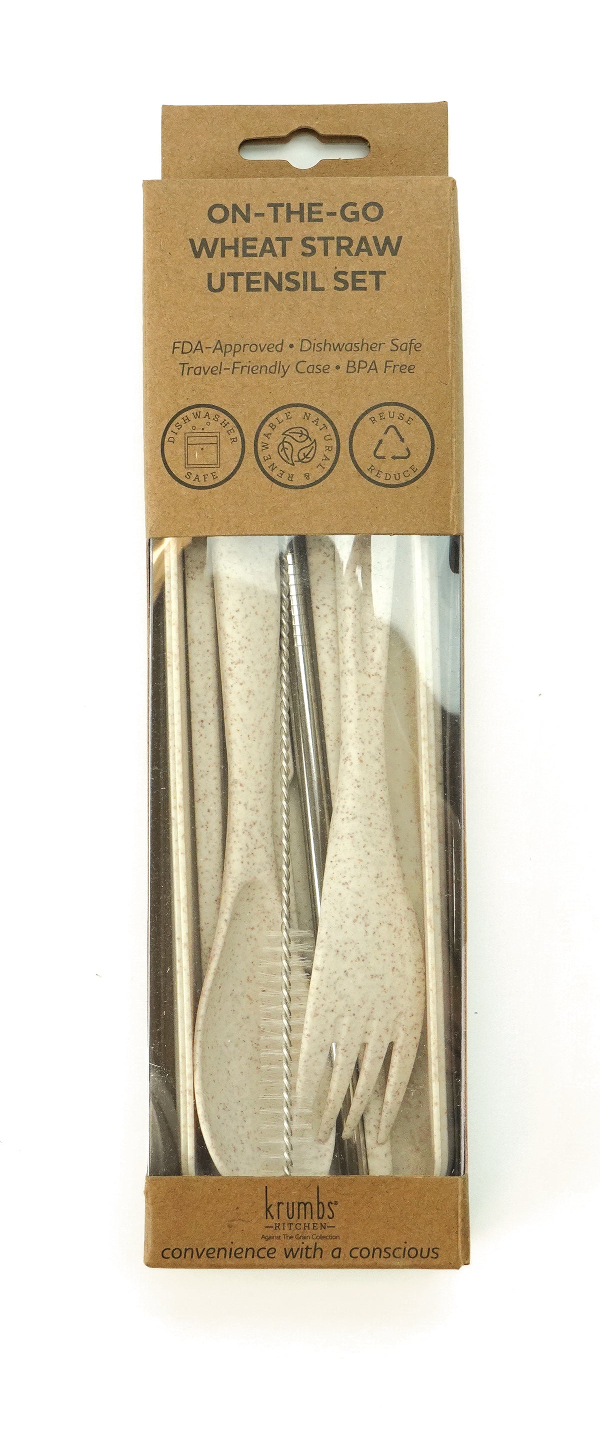 On-The-Go Wheat Straw Utensil Set