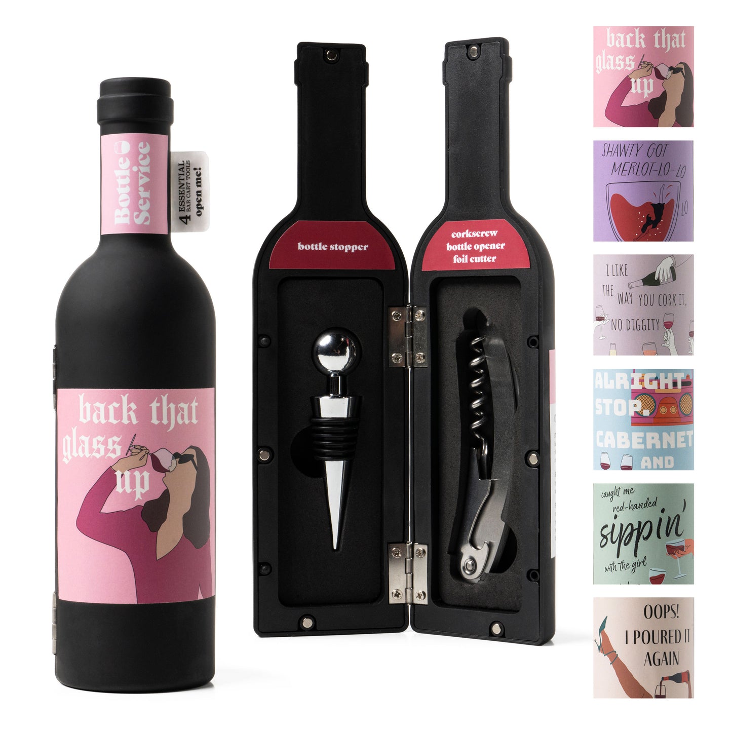 Bottle Service Wine Accessories Set
