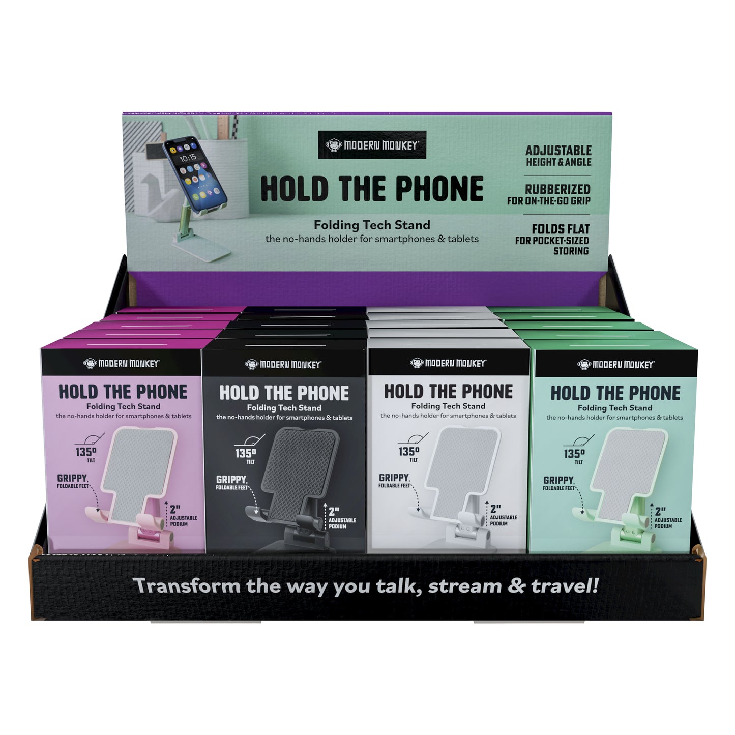 Hold The Phone Folding Tech Stand