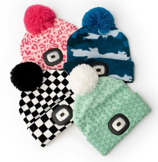 Kid's Hide & Seek Rechargeable LED Beanie