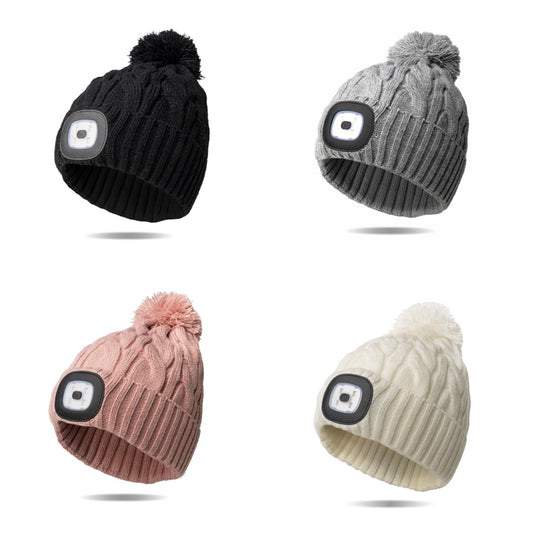 Nova Collection Rechargeable LED Pom Hat