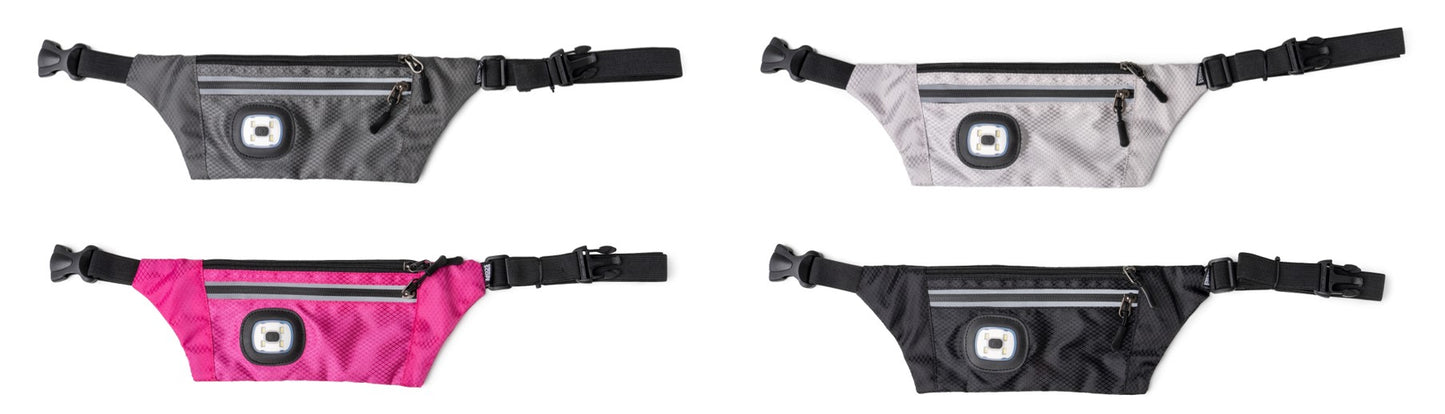 Sling Bag With Reflective Zippers