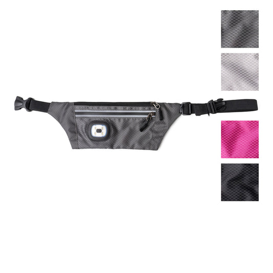 Sling Bag With Reflective Zippers