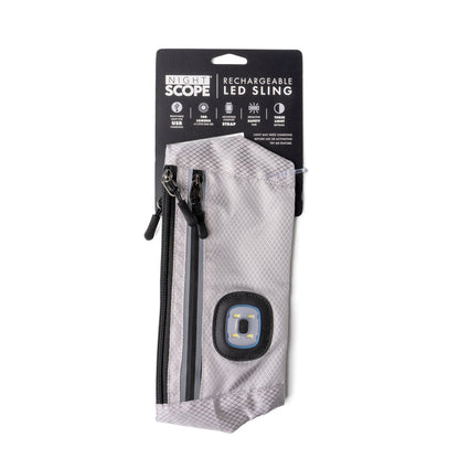 Sling Bag With Reflective Zippers