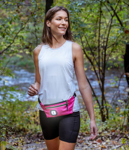 Sling Bag With Reflective Zippers