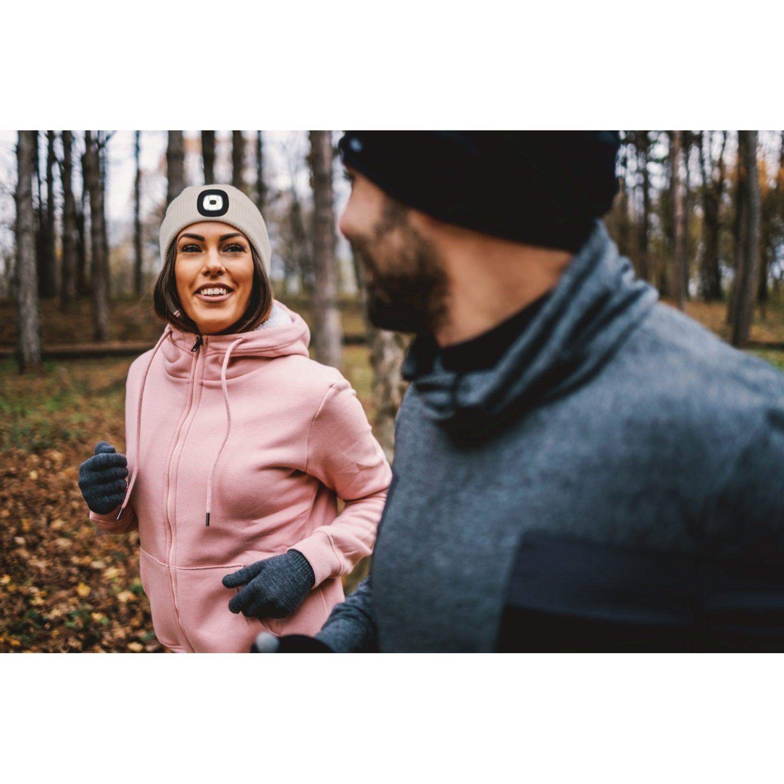 thehighlights＊pot'teddybrown Brightside Collection Rechargeable LED Beanie – Canadian