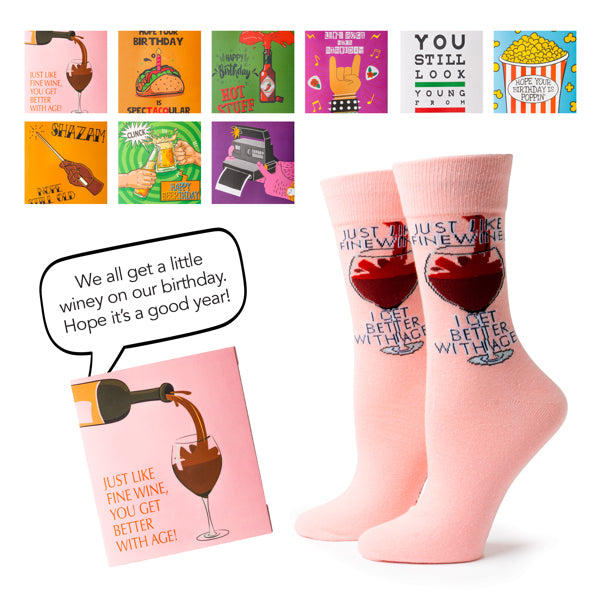 It's Yo Birthday Gift Card Sock Set