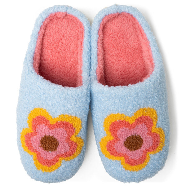 Lounge Out Loud Super Fuzzy Slipper Slides