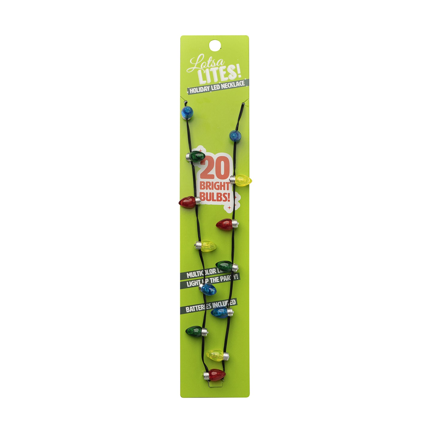Lotsa LITES! Flashing LED Bulb Necklace