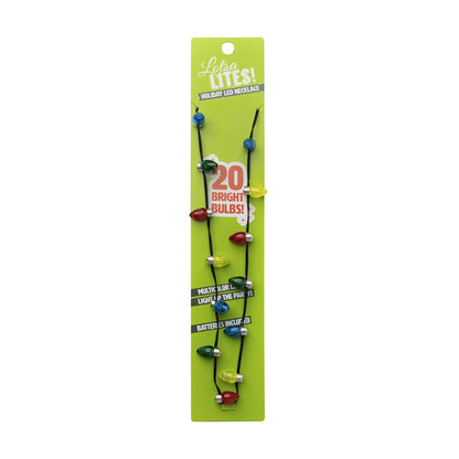 Lotsa LITES! Flashing LED Bulb Necklace