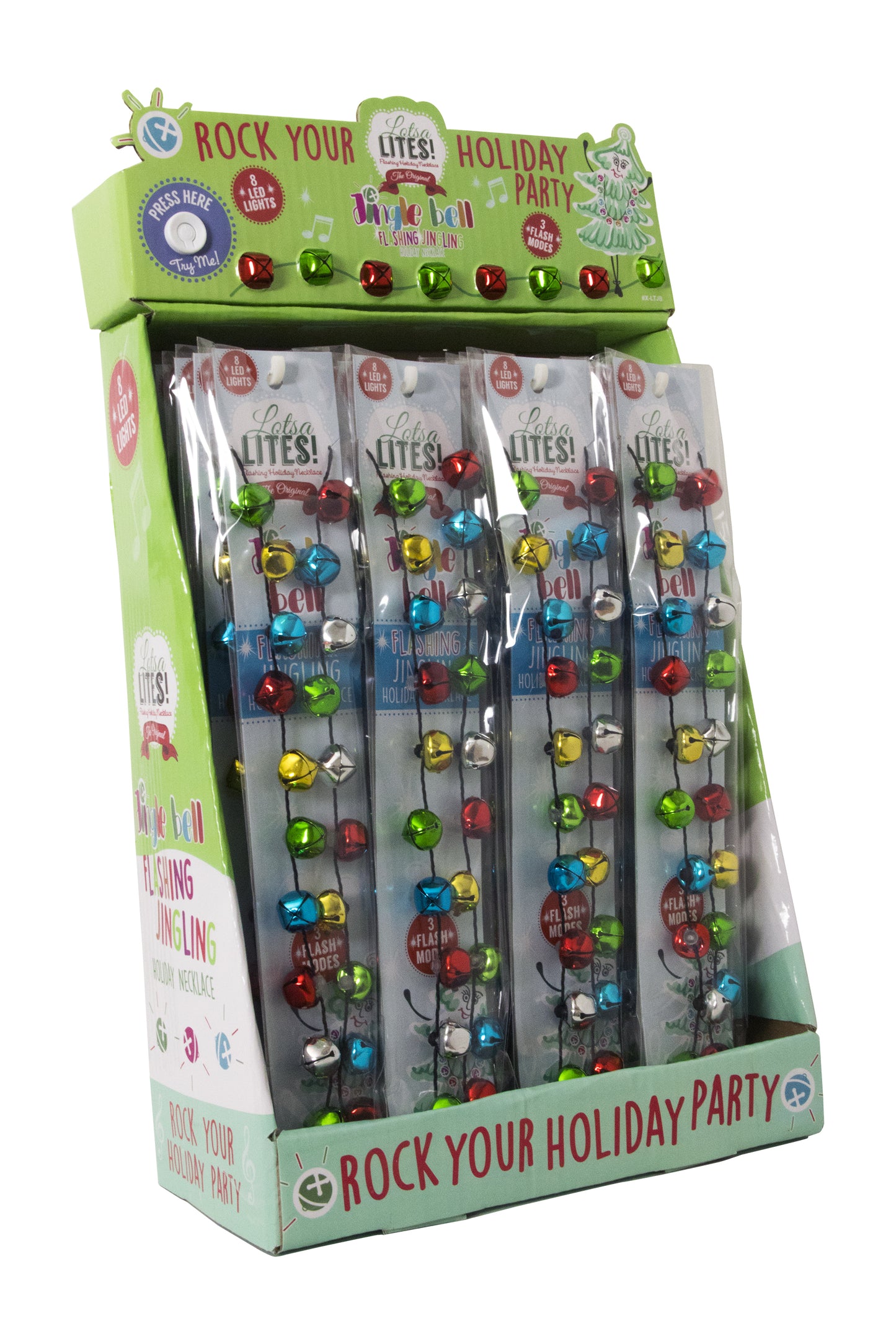 Flashing Jingle Bell Necklace