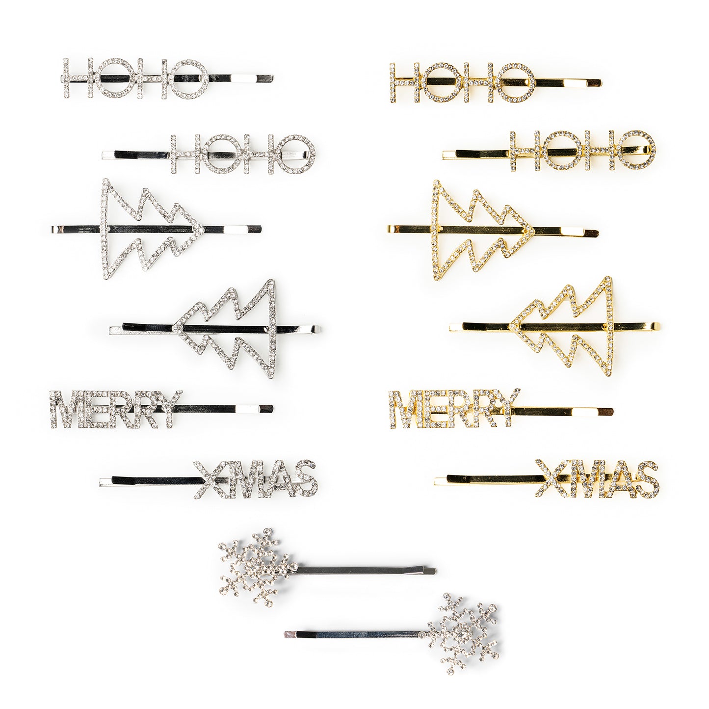 Holiday Bling Hair Clips