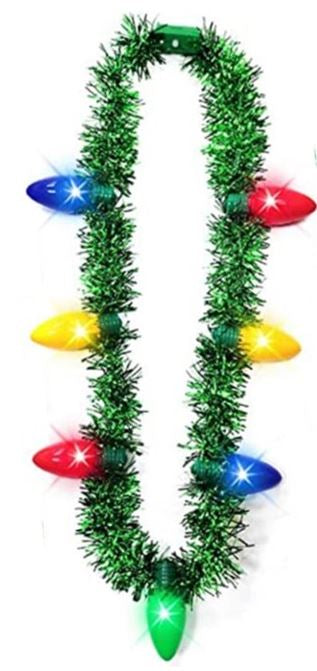 Tacky Tinsel Light-Up Necklace