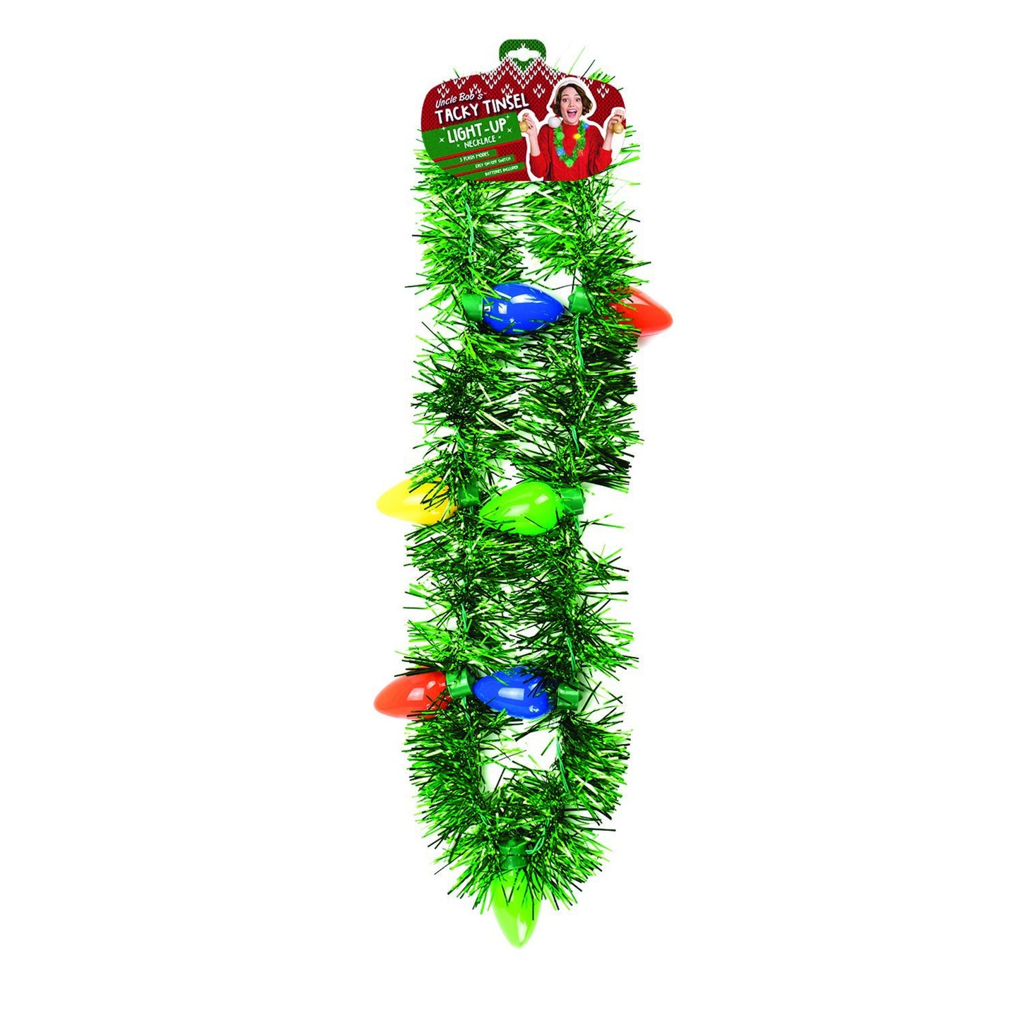 Tacky Tinsel Light-Up Necklace