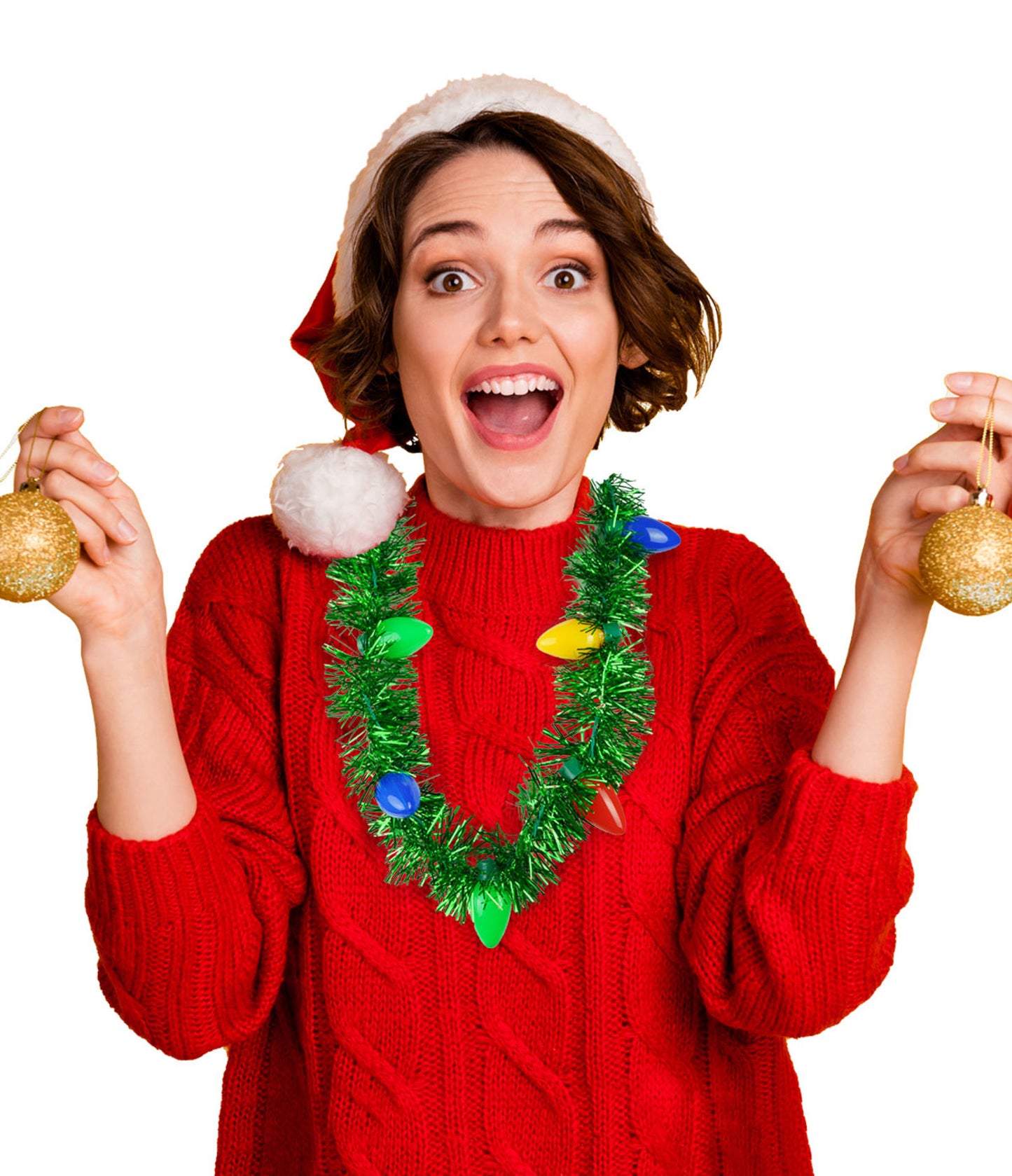 Tacky Tinsel Light-Up Necklace