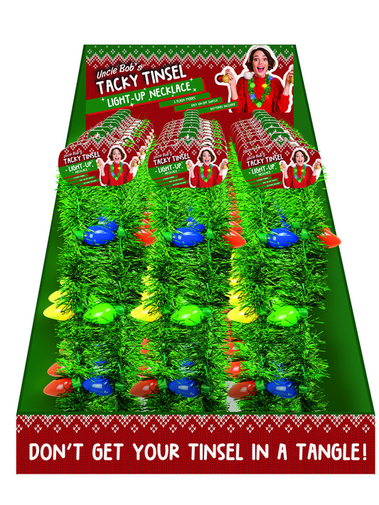 Tacky Tinsel Light-Up Necklace