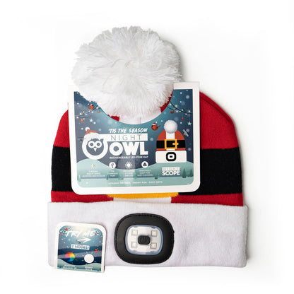 Holiday Kids Rechargeable LED Pom Hat