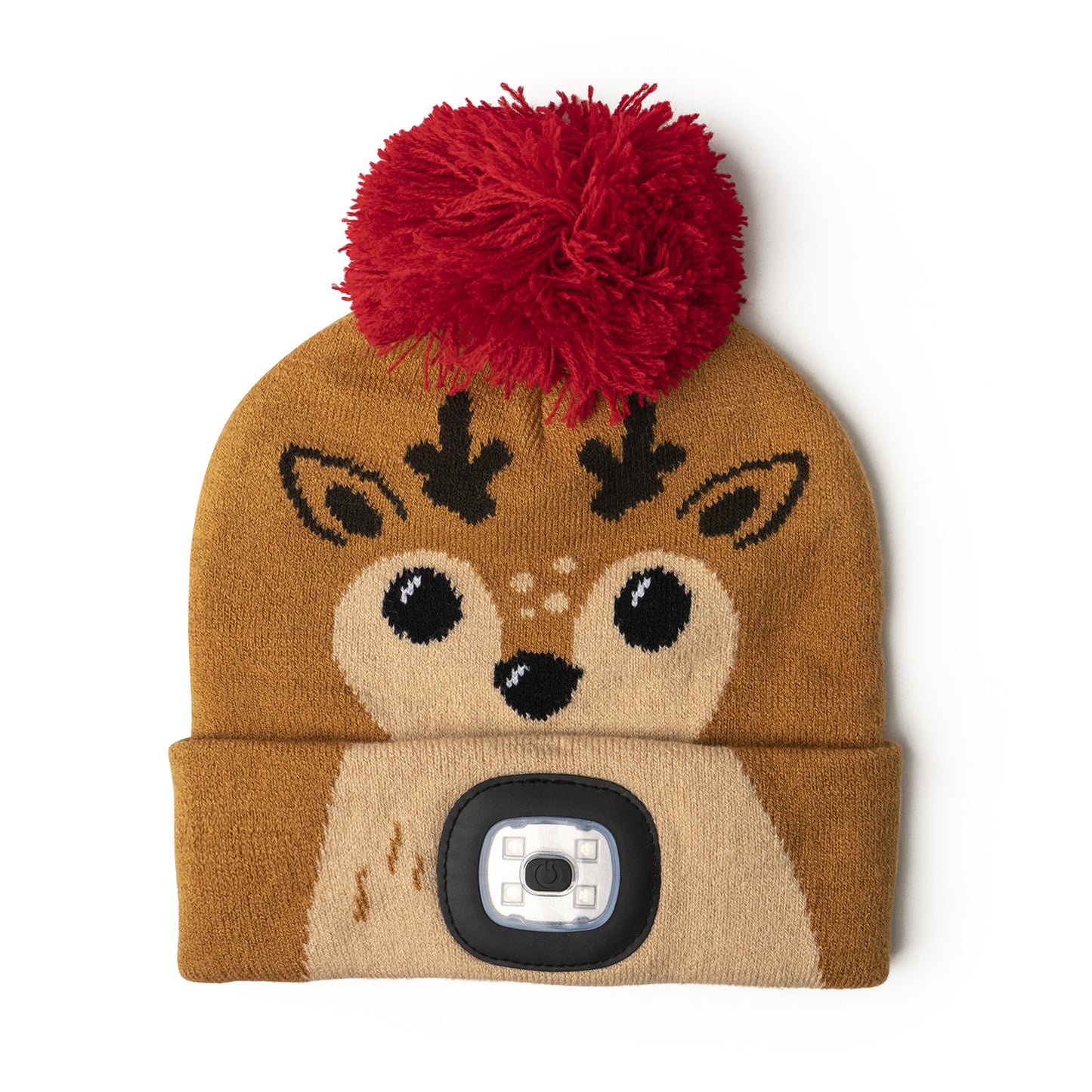 Holiday Kids Rechargeable LED Pom Hat