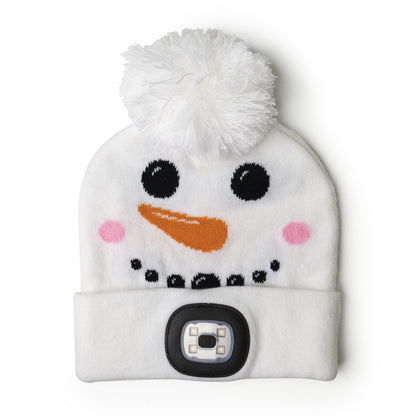 Holiday Kids Rechargeable LED Pom Hat