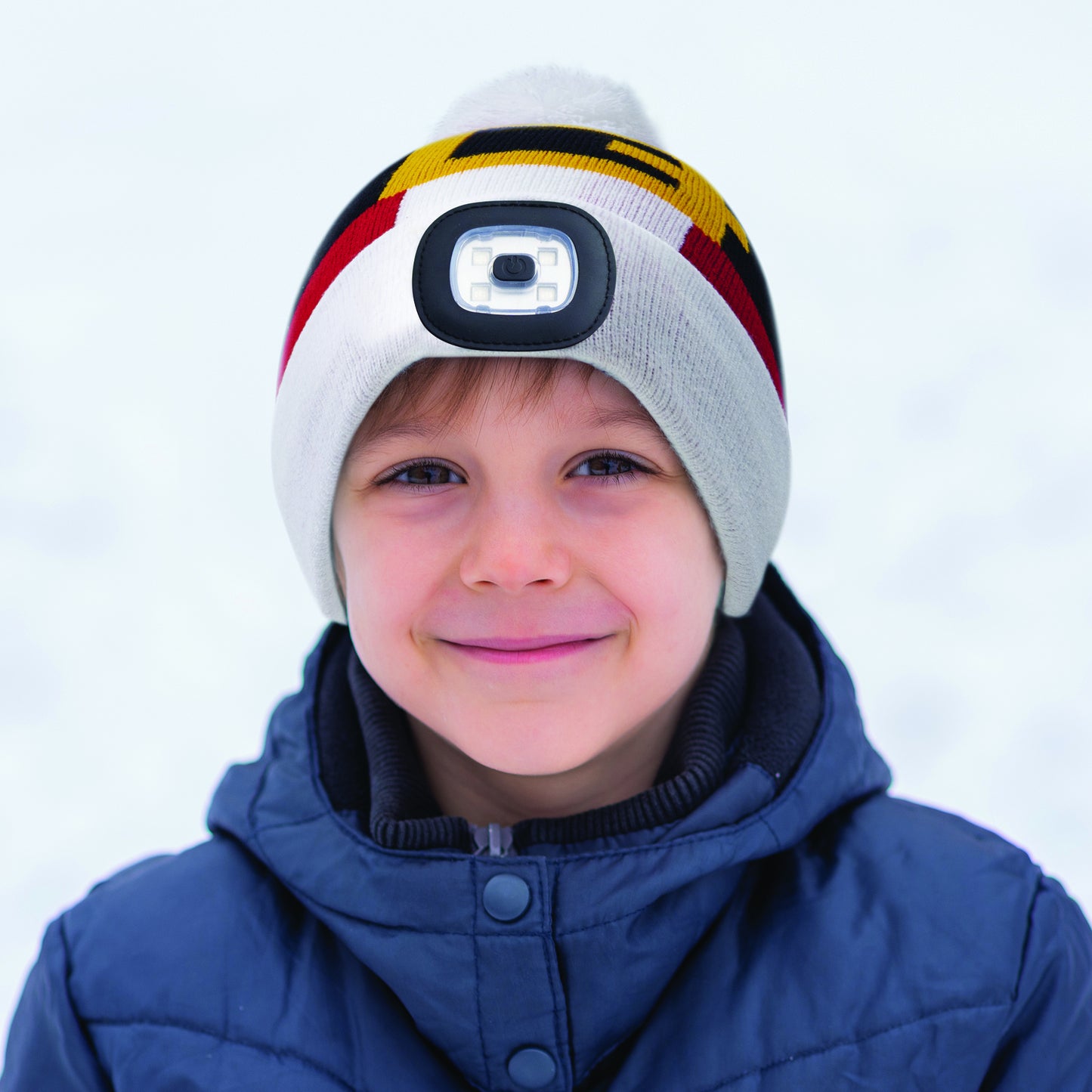 Holiday Kids Rechargeable LED Pom Hat